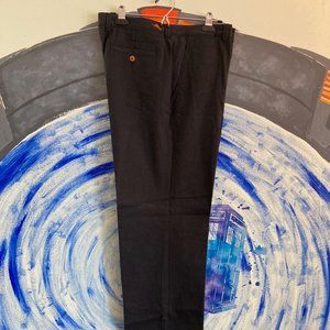 Tommy Bahama Bryant Flat Front Dress Pants Black Size 36/34